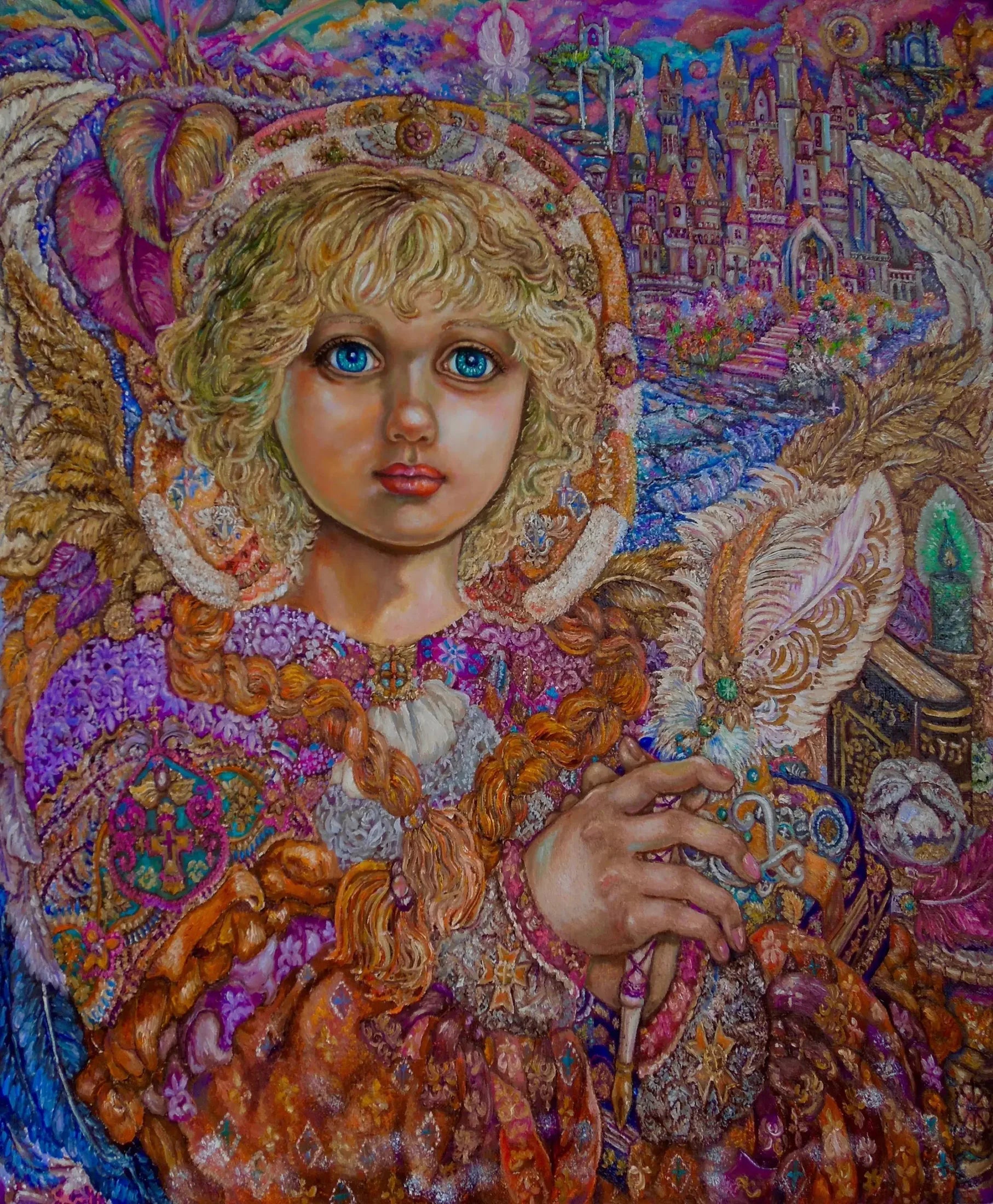Archangel Metatron - Yumi Sugai image 1 copie peinte à la main à l’huile