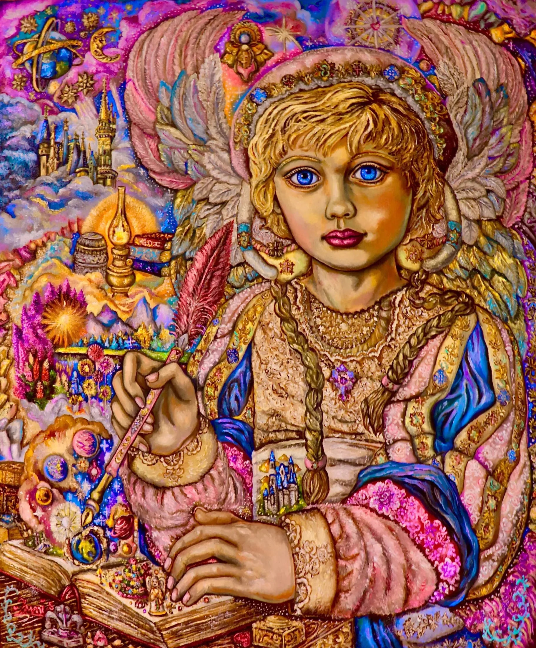 Archangel Raziel - Yumi Sugai image 1 copie peinte à la main à l’huile