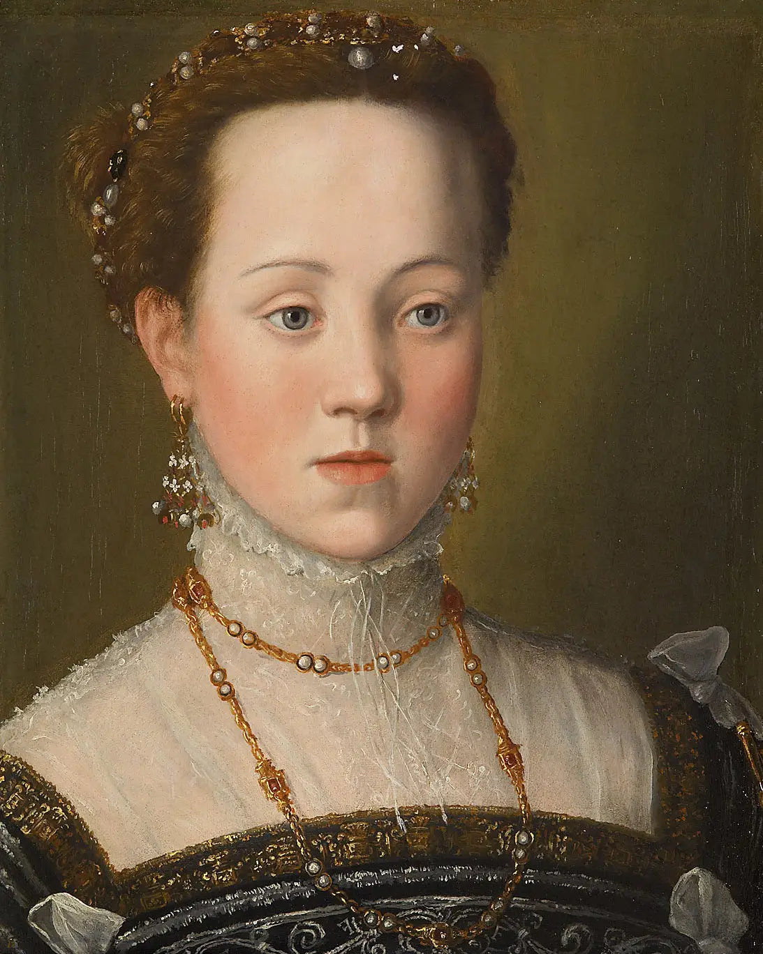 Archduchess Anna (1549-1580), Daughter of Emperor Maximilian II - Giuseppe Arcimboldo image 1 reproduction d’œuvre d’art à l’huile
