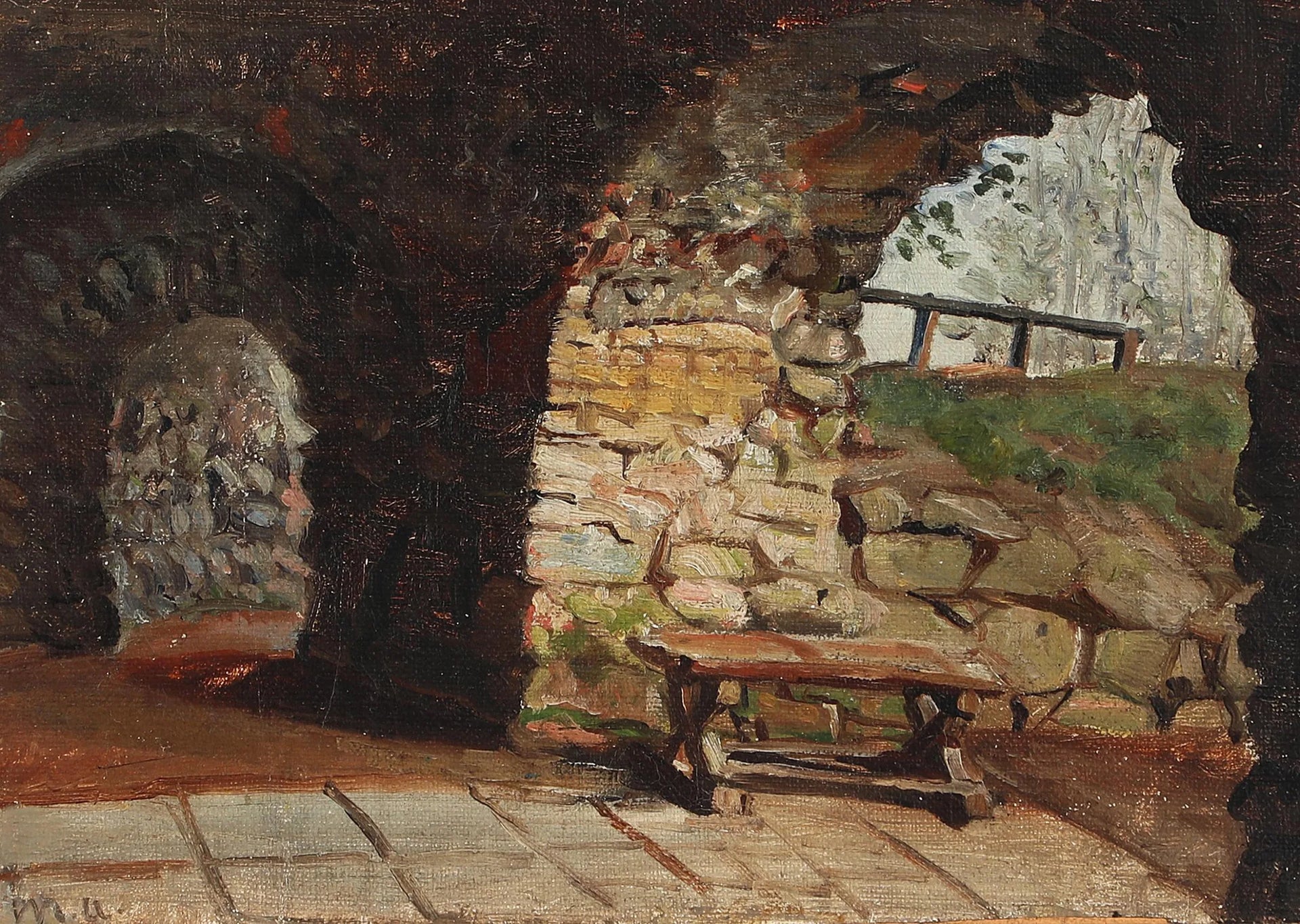 Arches. - Michael Peter Ancher image 1 reproduction artisanale de tableau