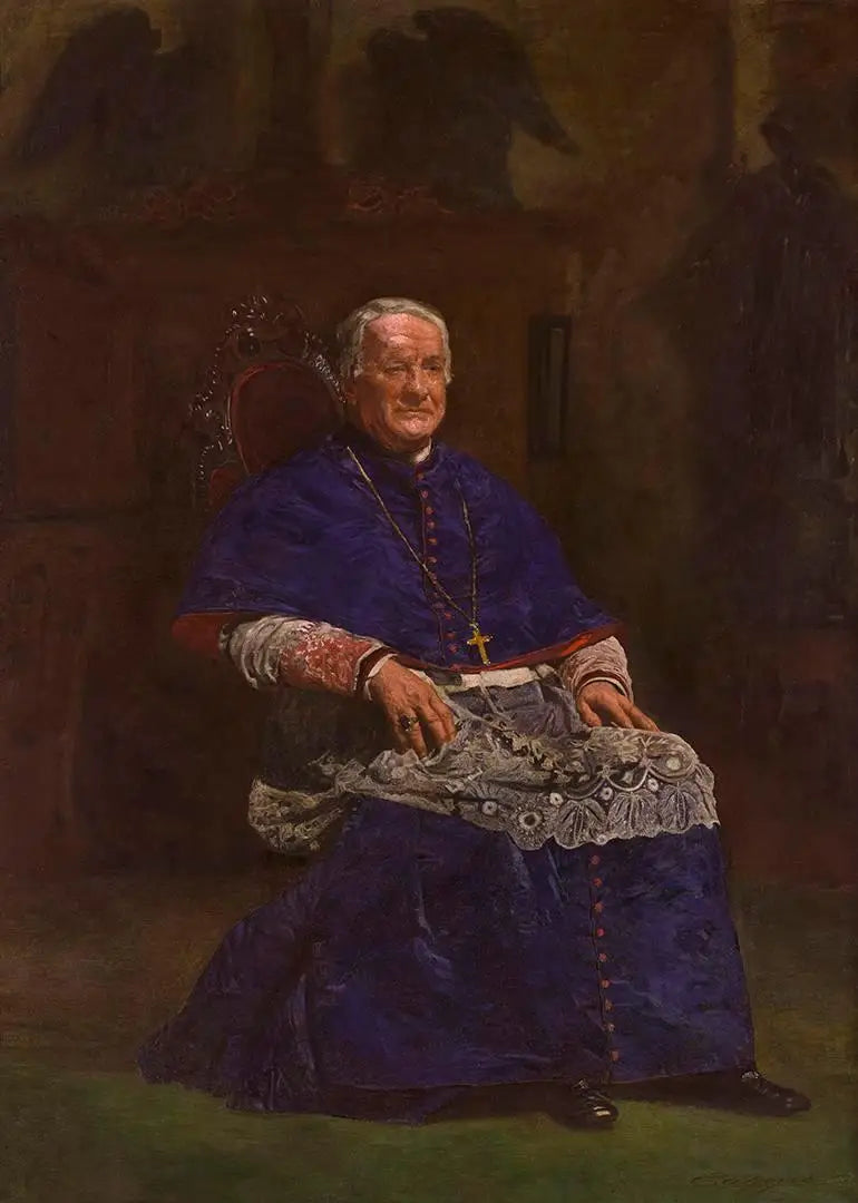 Archevêque James Frederick Wood - Thomas Eakins image 1 copie de tableau peinte à la main