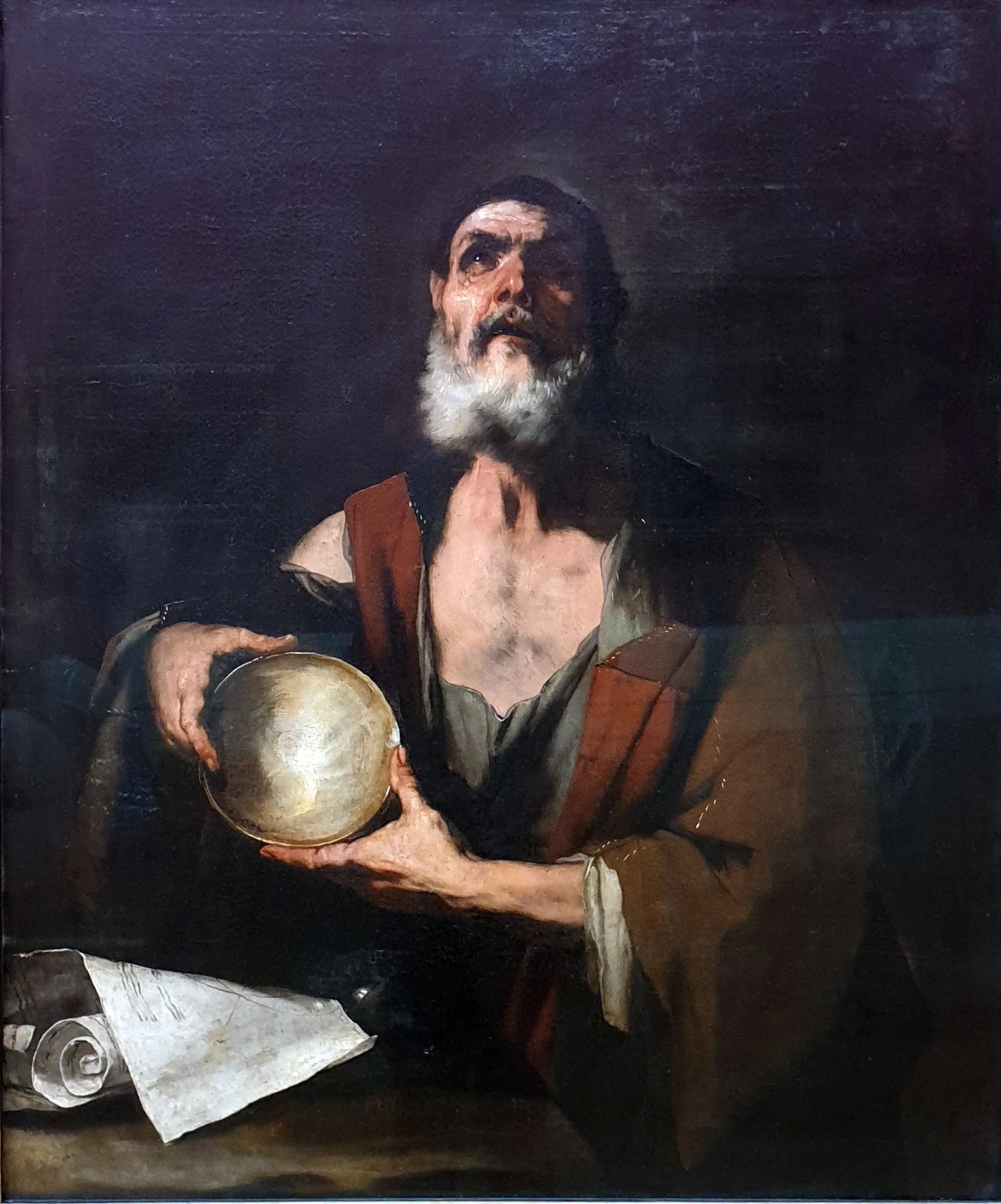 Archimède - Luca Giordano image 1 reproduction artisanale de tableau