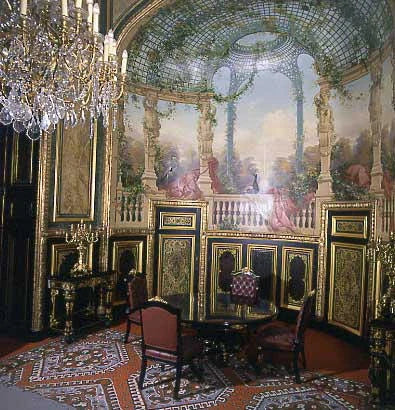 Architecture avec cariatides, coupole et berceau en treillage - Héron, C