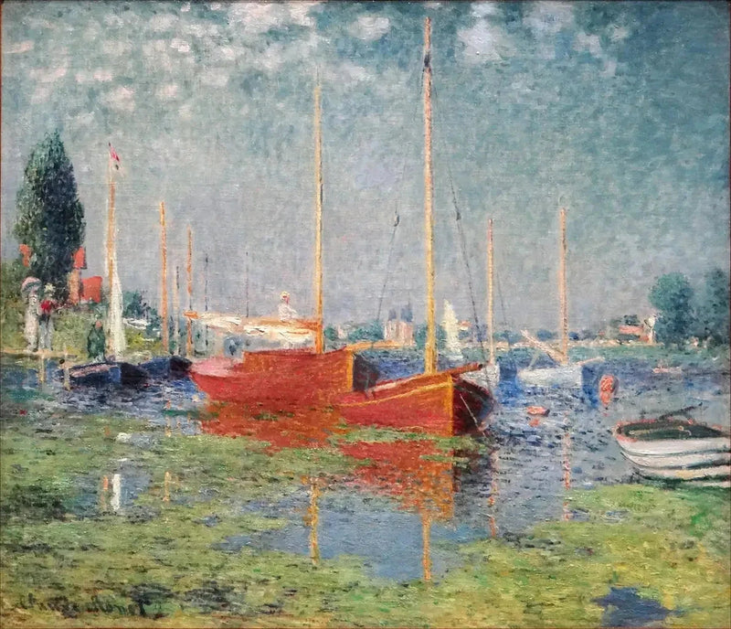 Аржантей, Les Bateaux rouge W370 - Клод Моне
