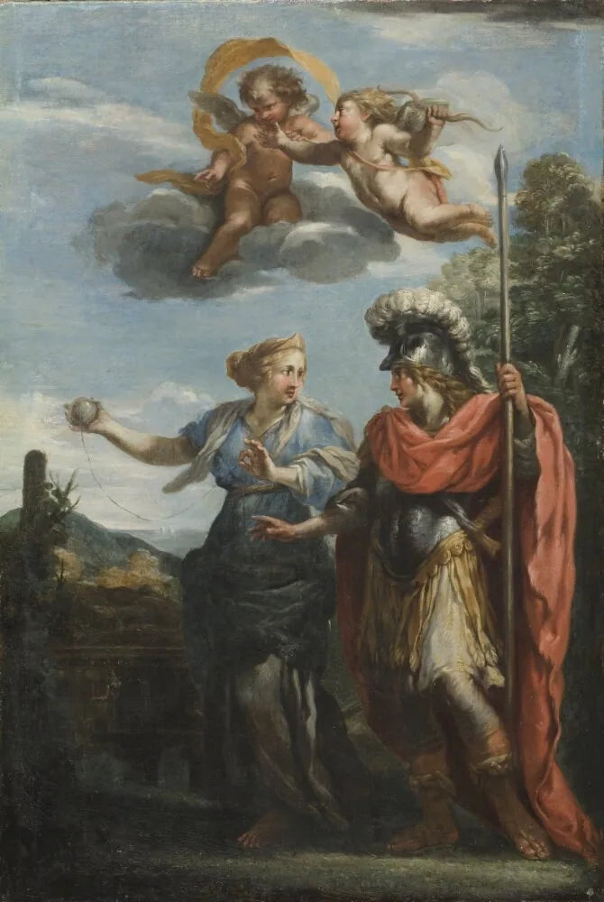 Ariane et Thésée - Pietro da Cortona image 1 reproduction artisanale de tableau