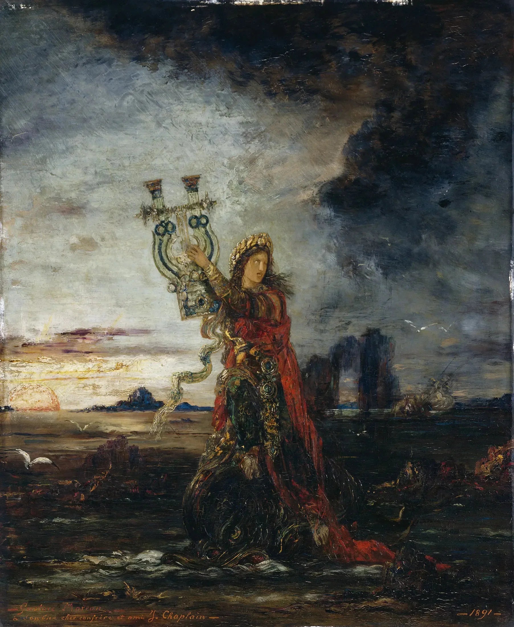 Arion - Gustave Moreau image 1 reproduction d’œuvre d’art à l’huile