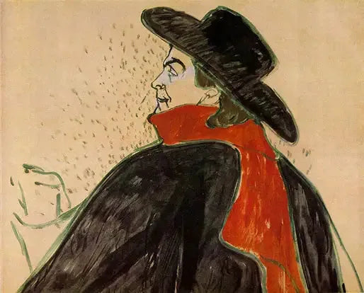 Aristide Bruant - Henri de Toulouse-Lautrec image 1 copie peinte à la main à l’huile