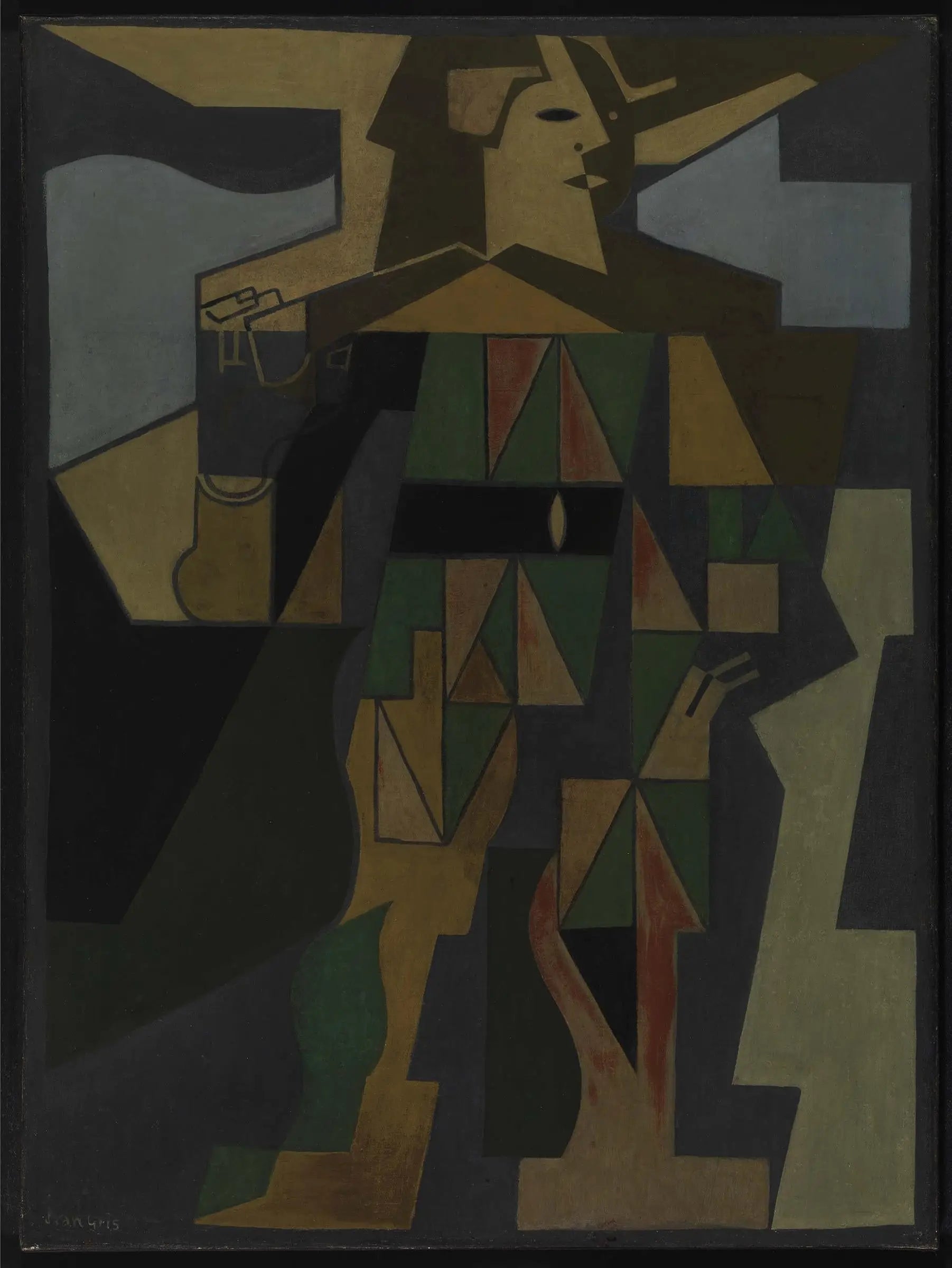 Arlequin - Juan Gris image 1 reproduction artisanale de tableau