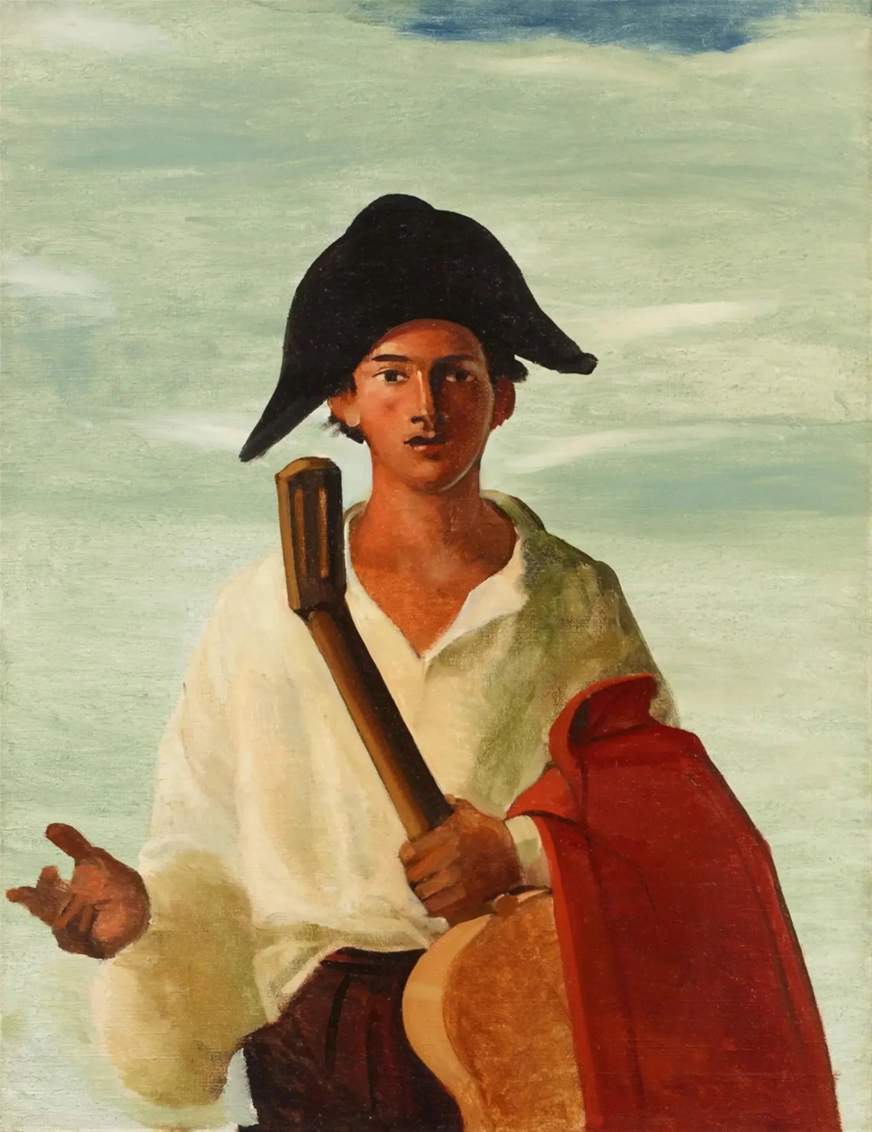 Arlequin tenant une guitare - André Derain image 1 copie peinte à la main à l’huile