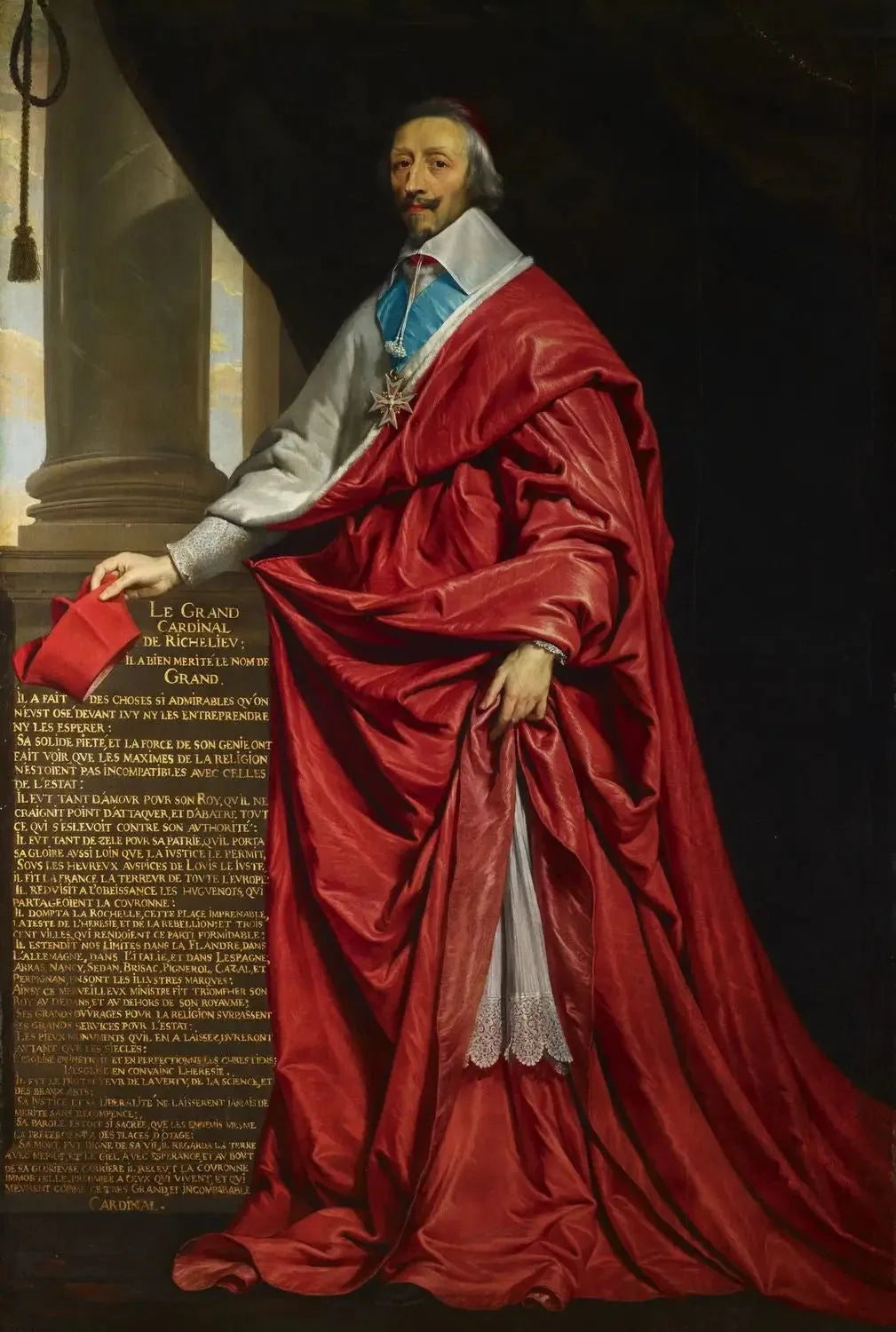 Armand, cardinal de Richelieu (1585-1642) - Philippe de Champaigne image 1 reproduction réalisée par Alpha Reproduction