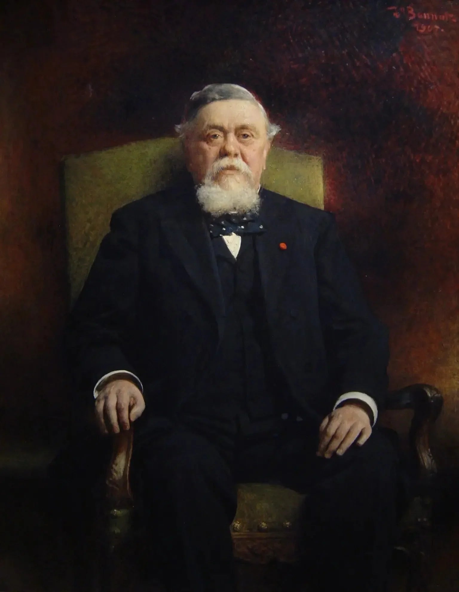 Armand Fallières - Léon Bonnat image 1 reproduction de peinture à l’huile