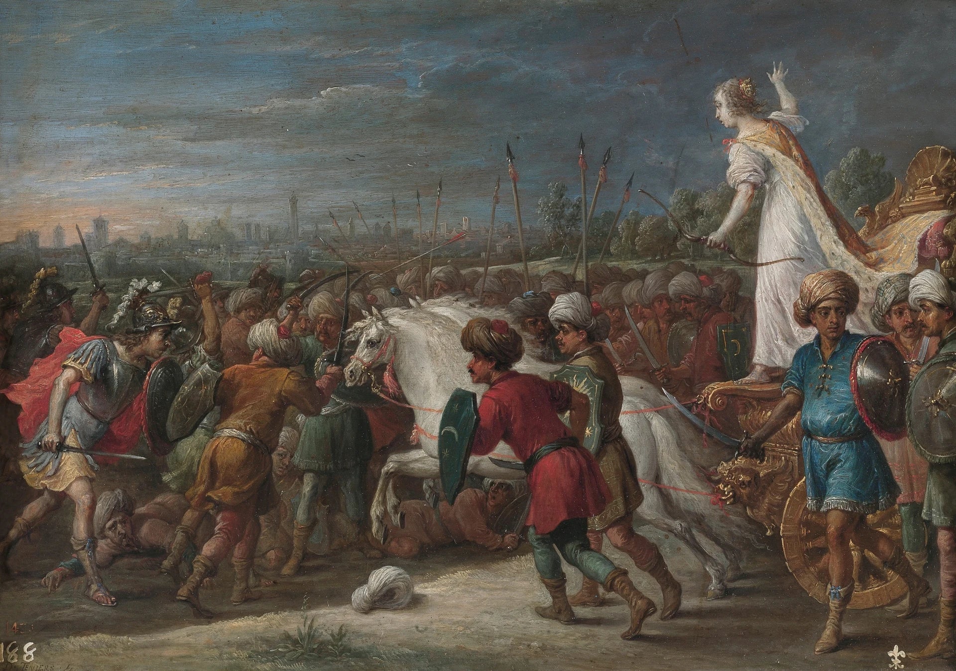 Armida en bataille contre les Sarrasins - David Teniers le Jeune