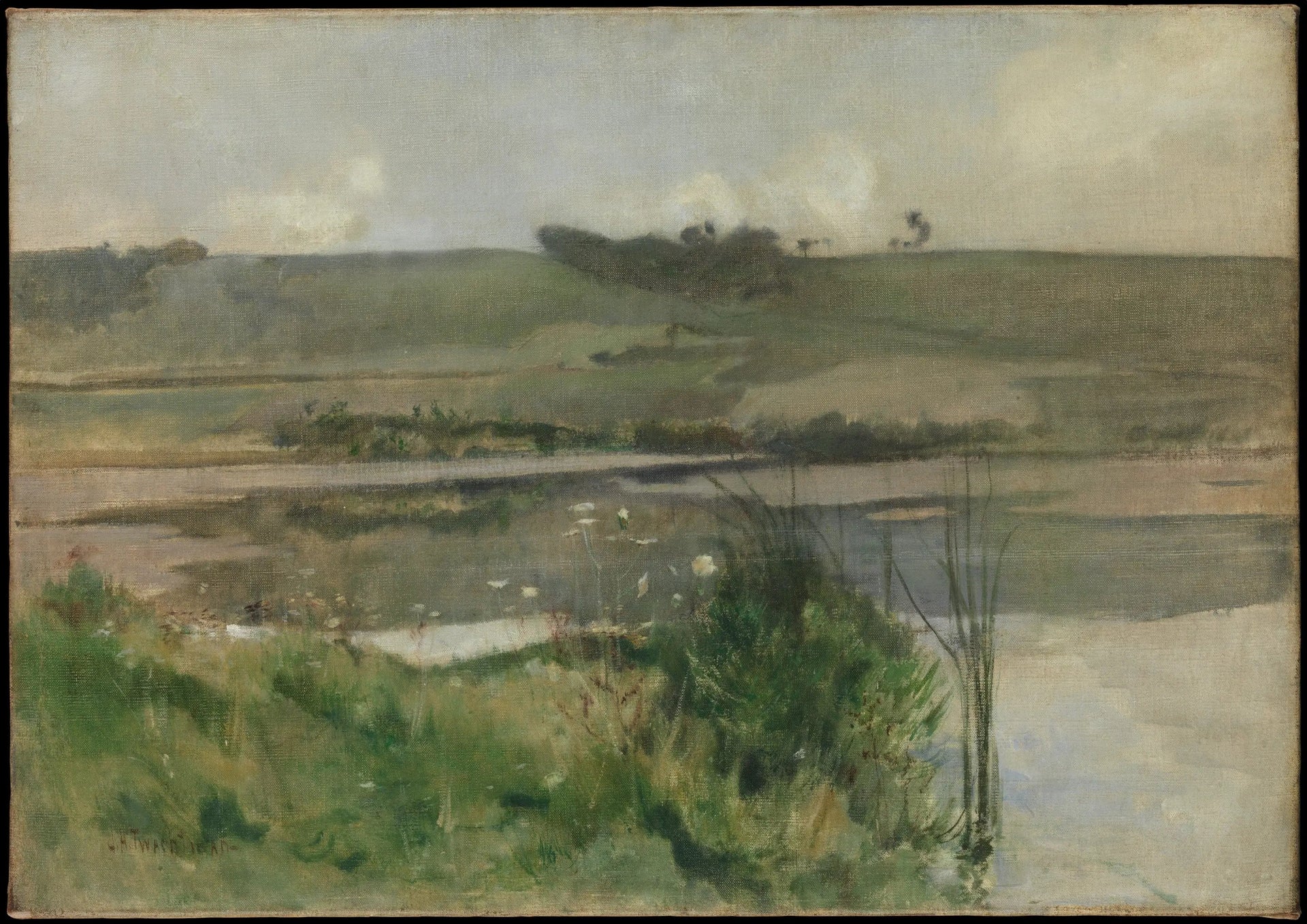 Arques-la-Bataille - John Henry Twachtman image 1 copie de tableau peinte à la main