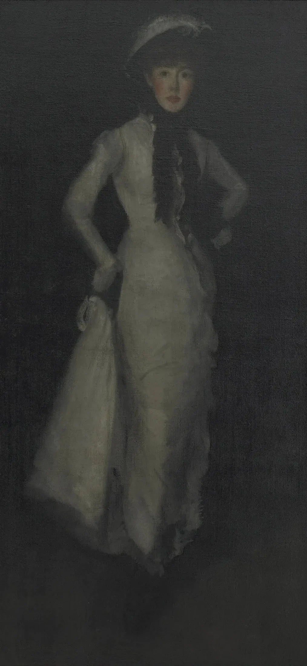 Arrangement en blanc et noir - James Abbott McNeill Whistler image 1 reproduction artisanale de tableau