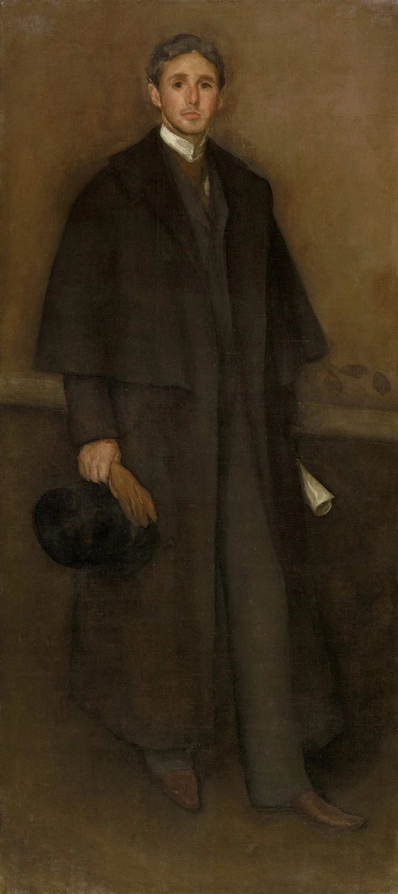 Arrangement en couleur chaise et marron : Portrait d'Arthur J. Eddy - James Abbott McNeill Whistler image 1 copie de tableau peinte à la main