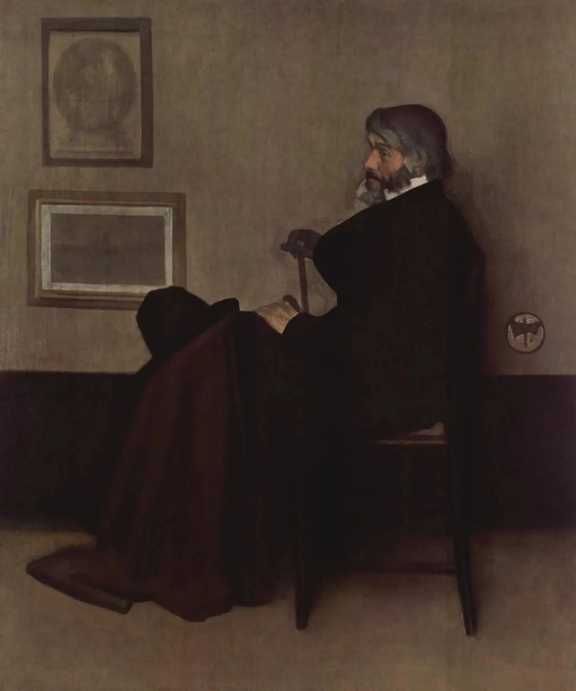 Arrangement en gris et noir n°2 - James Abbott McNeill Whistler image 1 reproduction réalisée par Alpha Reproduction