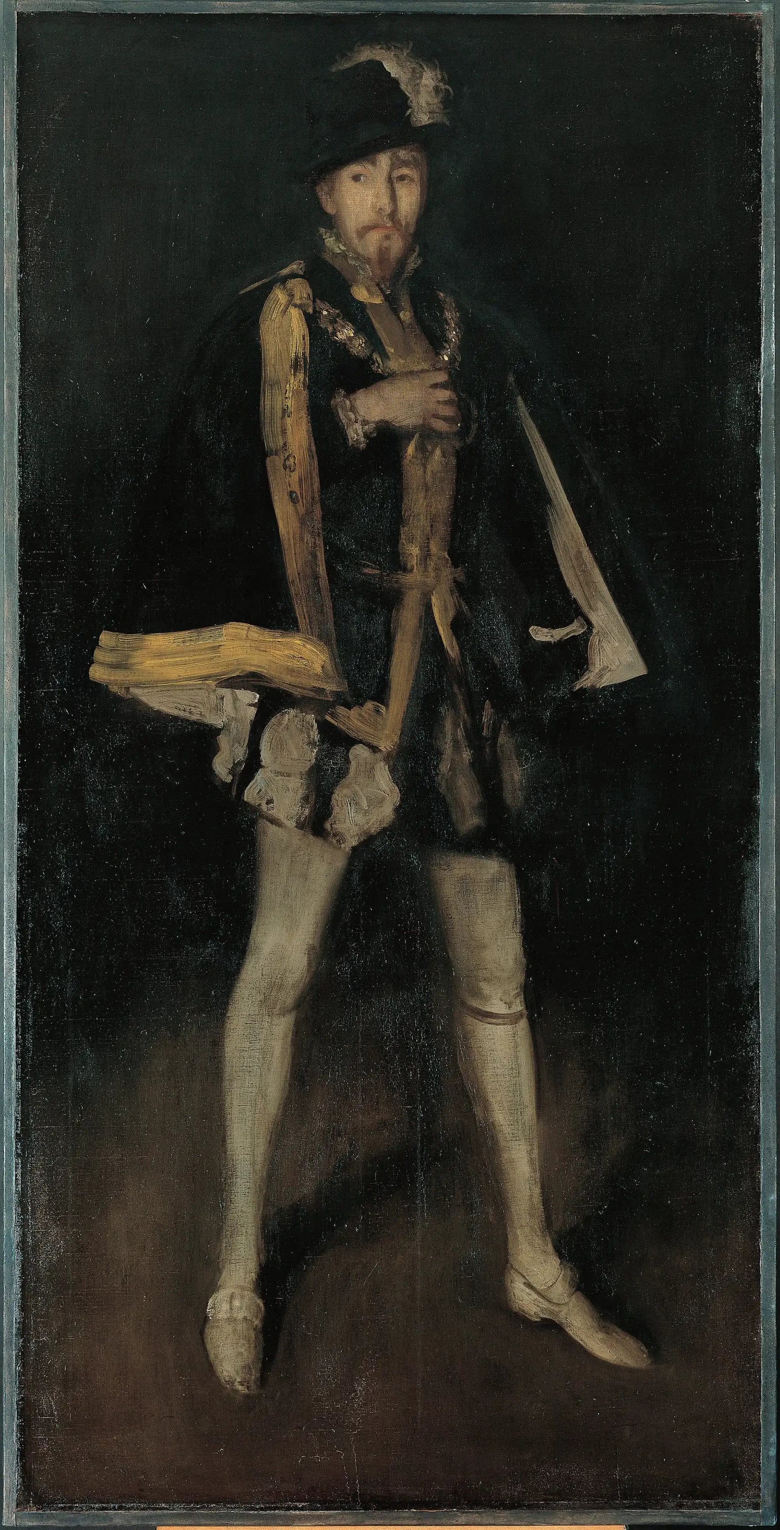Arrangement en noir, n° 3 : Sir Henry Irving dans le rôle de Philippe II d'Espagne - James Abbott McNeill Whistler image 1 copie de tableau peinte à la main