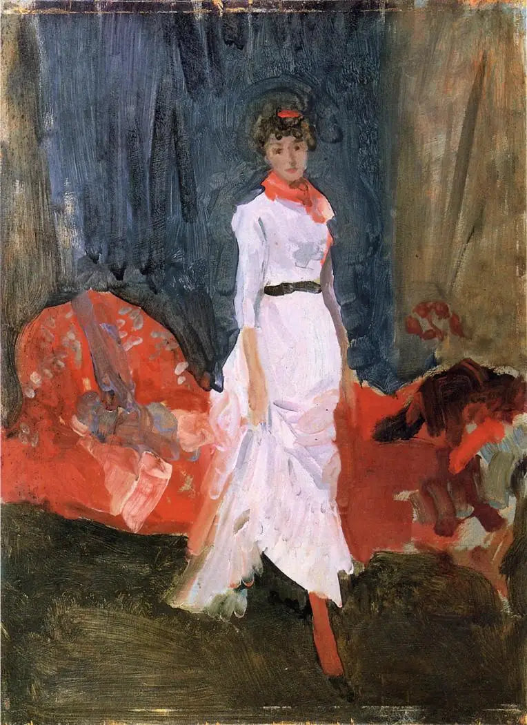 Arrangement en rose, rouge et violet - James Abbott McNeill Whistler image 1 copie peinte à la main à l’huile
