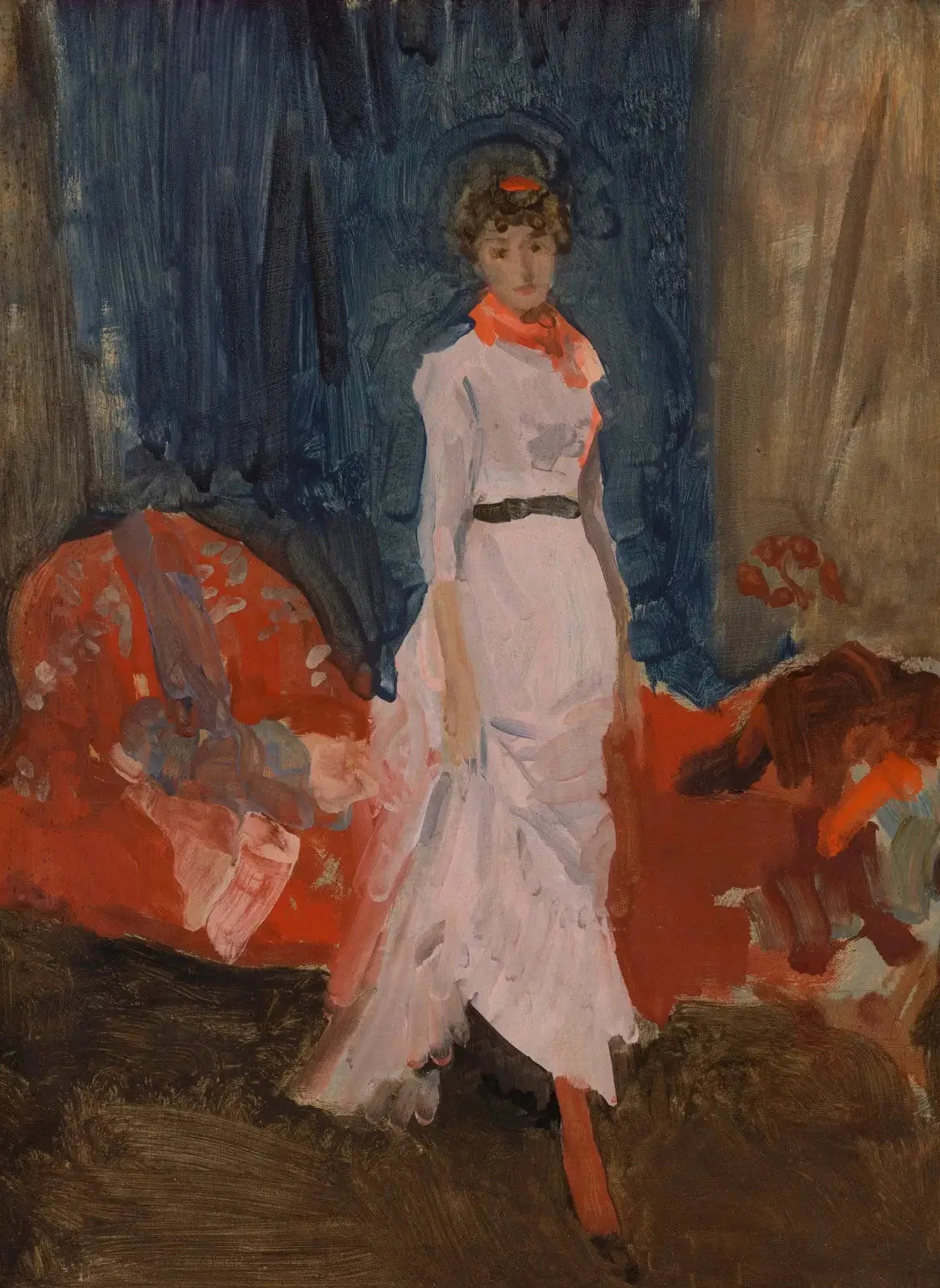 Arrangement en rose, rouge et violet - James Abbott McNeill Whistler image 1 copie de tableau peinte à la main