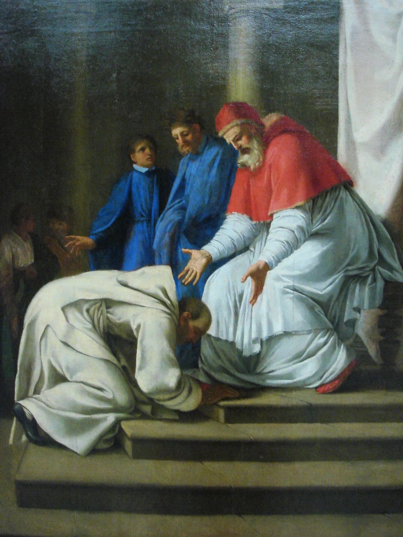 Arrivée de saint Bruno à Rome - Eustache Le Sueur image 1 copie peinte à la main à l’huile
