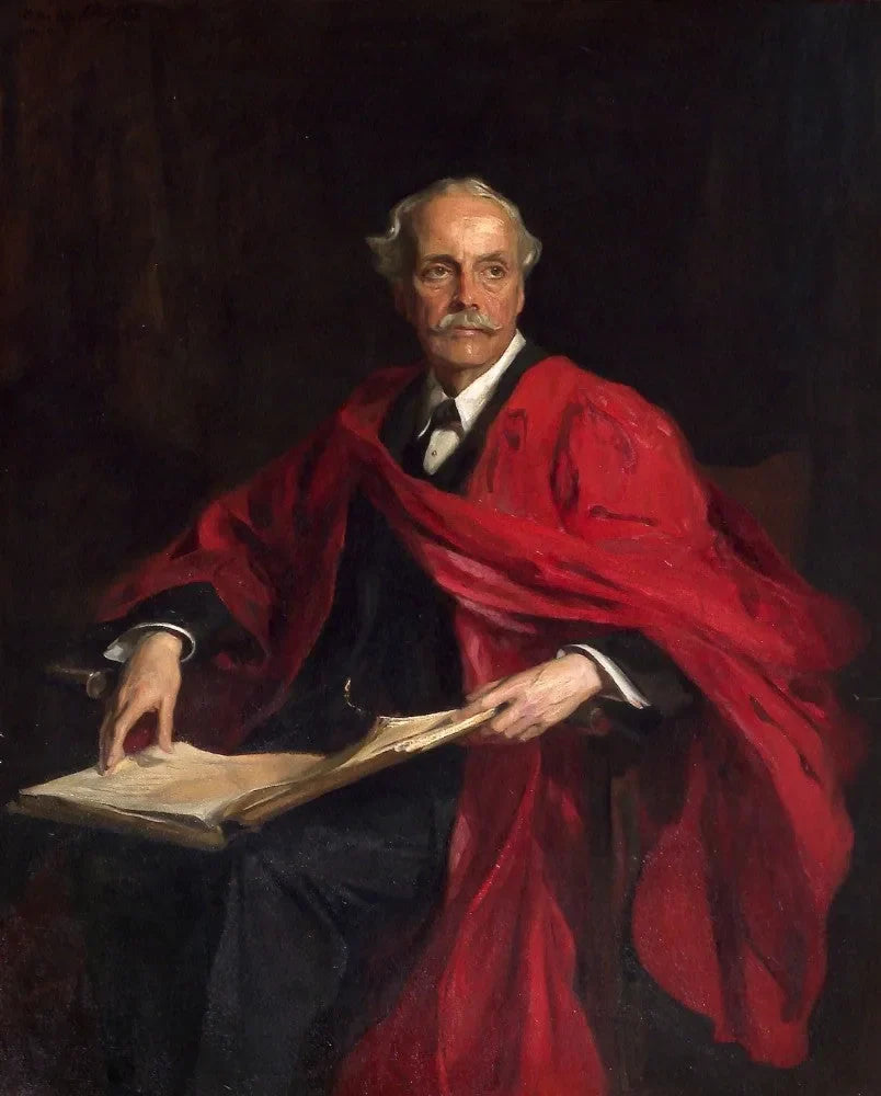 Arthur James Balfour, 1er comte de Balfour, KG, OM, PC, Premier ministre et philosophe - Philip de László image 1 copie peinte à la main à l’huile