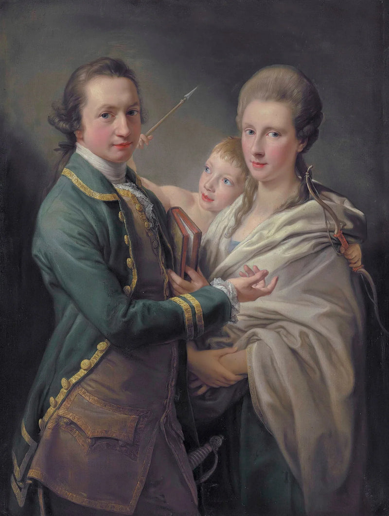 Arthur Saunders Gore, Viscount Sudley, later 2nd Earl of Arran, and his wife - Pompeo Batoni