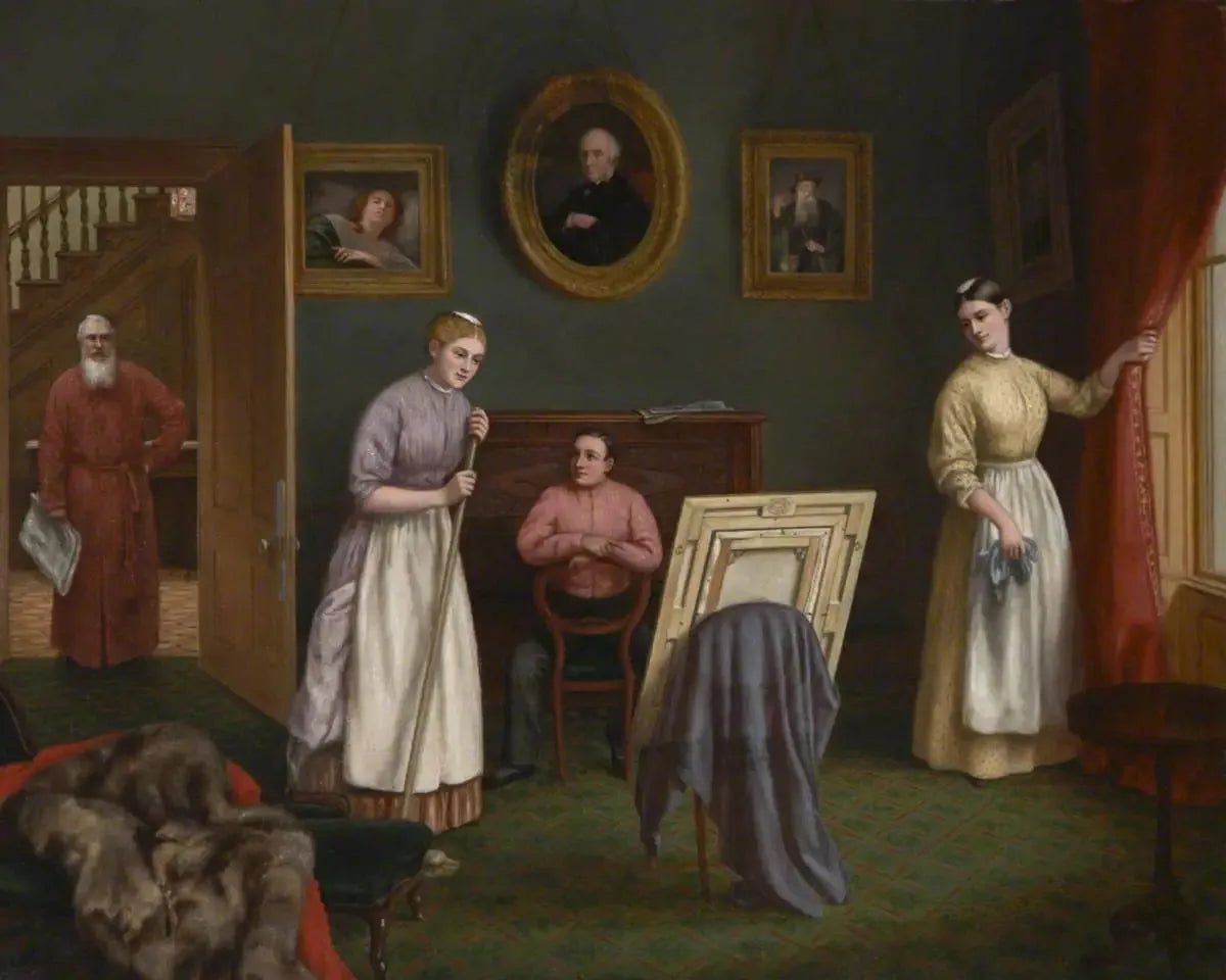 Artiste dans son atelier - Fitz Henry Lane image 1 copie de tableau peinte à la main