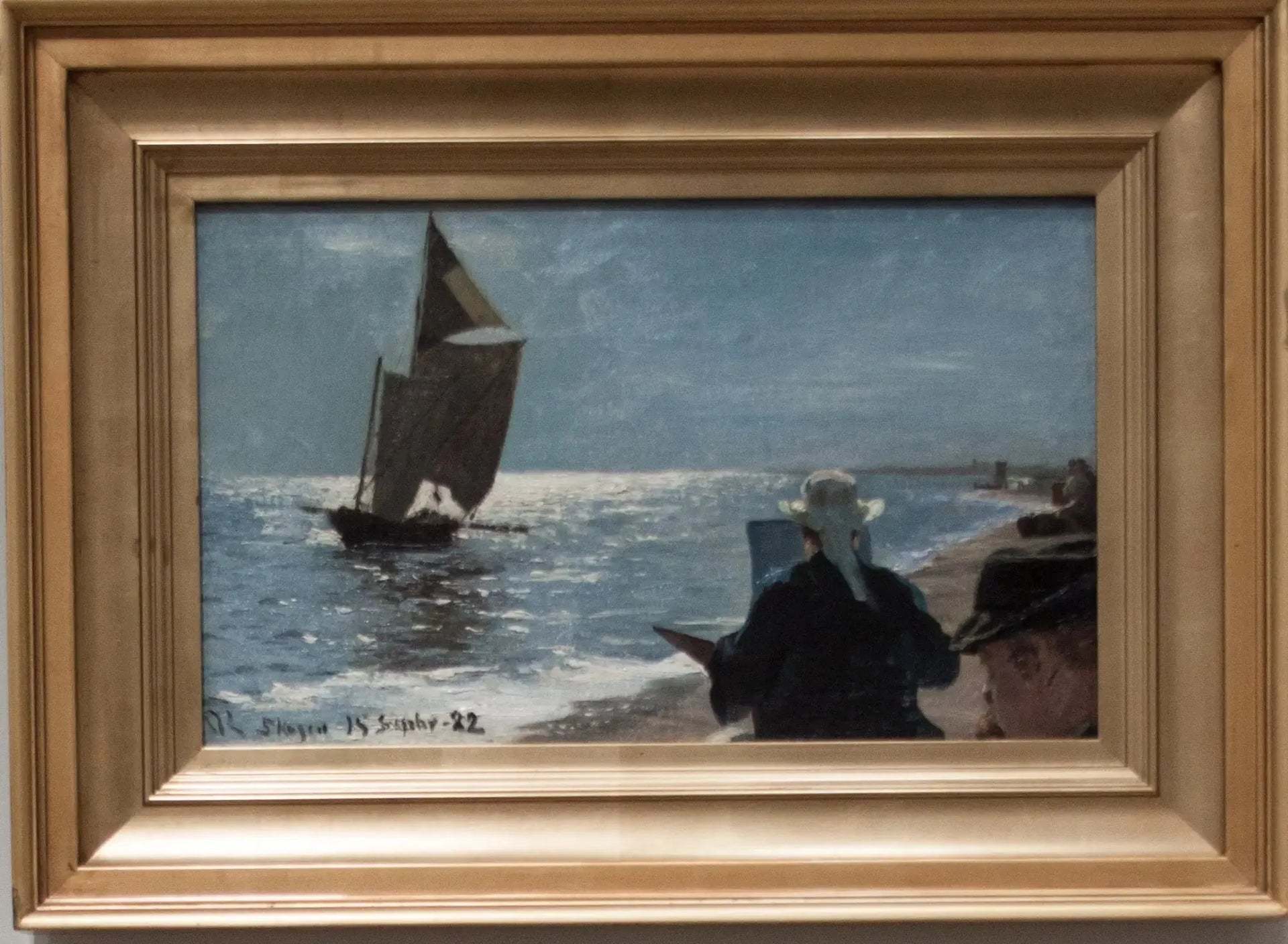 Artistes sur la plage sud de Skagen - Peder Severin Krøyer image 1 reproduction artisanale de tableau