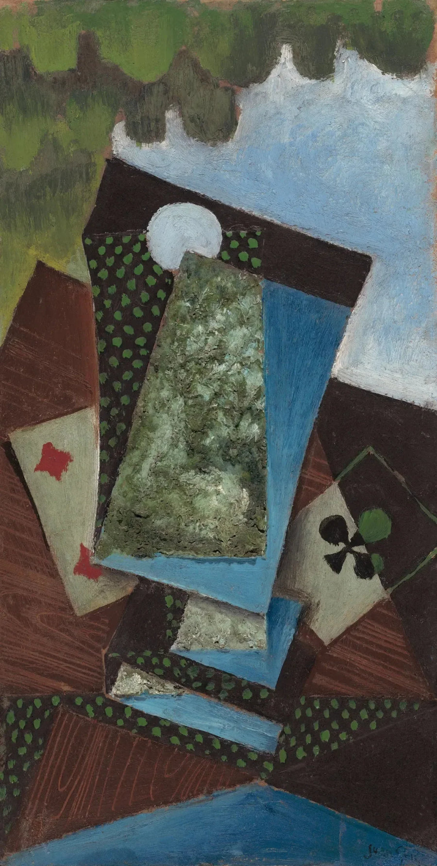 As de trèfle et quatre de carreau - Juan Gris