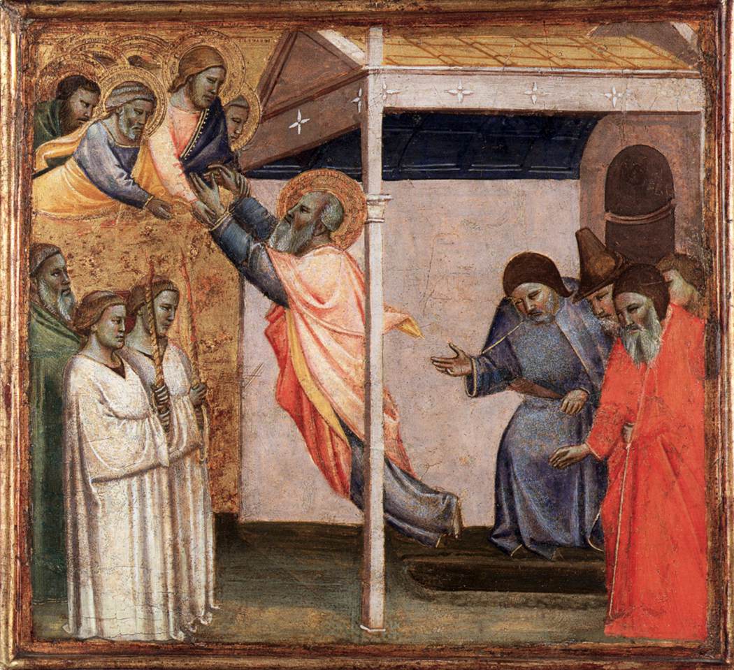 Ascension de Saint Jean - Taddeo Gaddi image 1 copie peinte à la main à l’huile