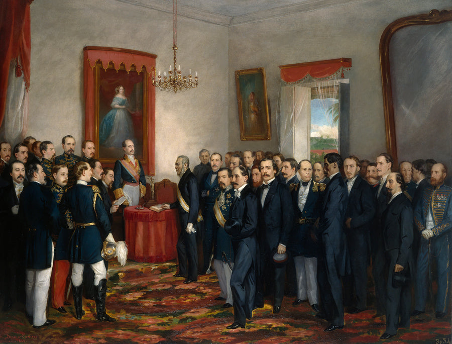 Assermentation du Gouverneur Capitaine Général de Saint-Domingue Don Pedro Santana - Wenceslao Cisneros