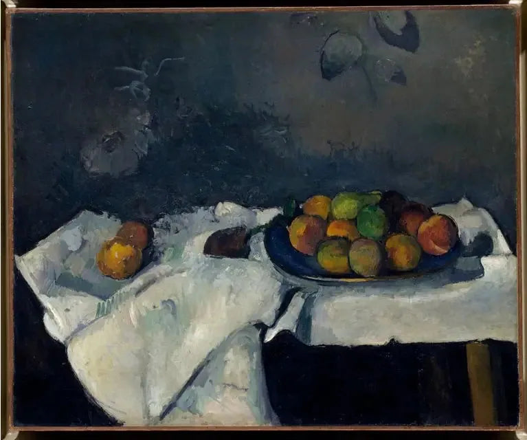 Assiette de pêches - Paul Cézanne image 1 copie de tableau peinte à la main