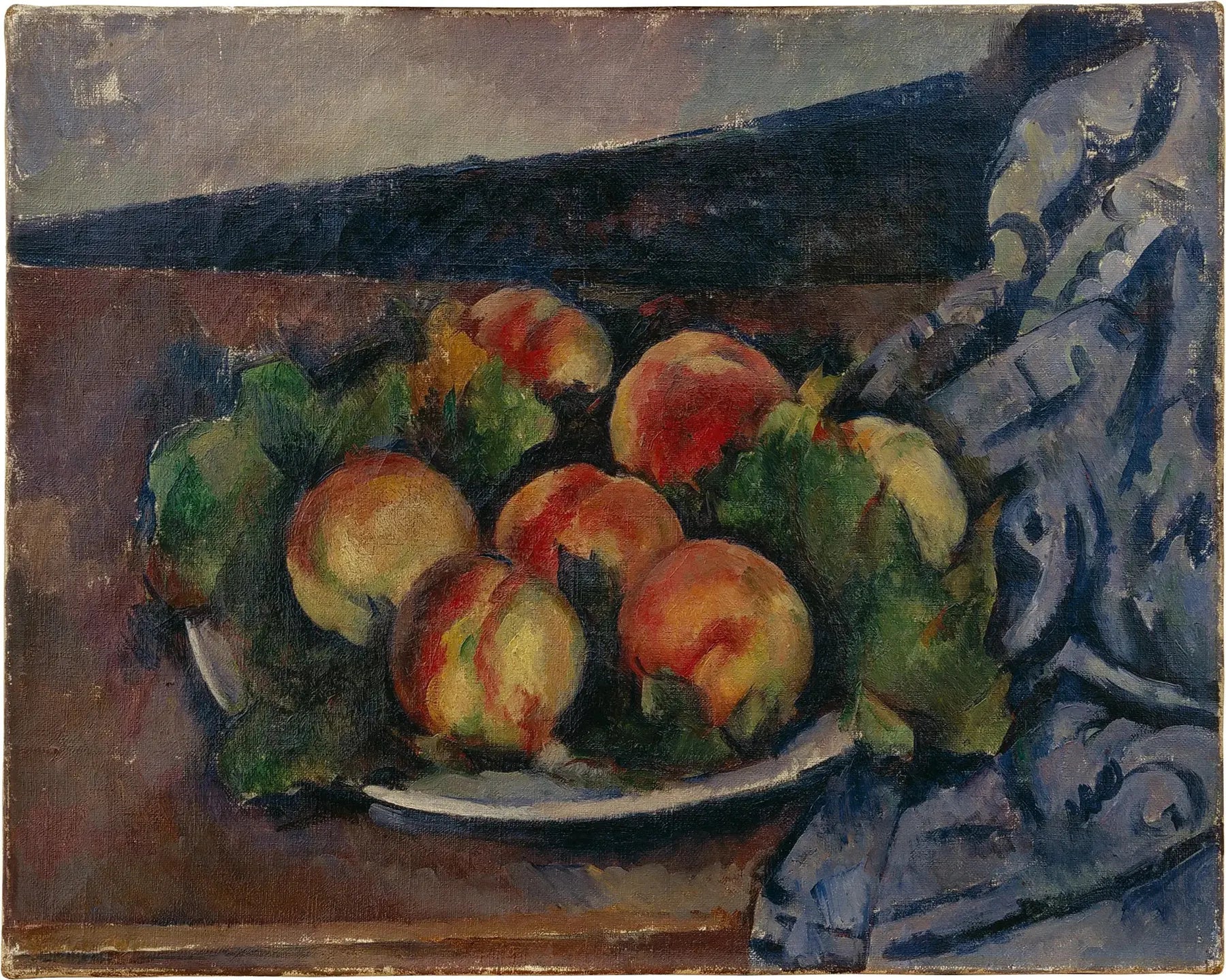 Assiette de pêches - Paul Cézanne image 1 reproduction réalisée par Alpha Reproduction