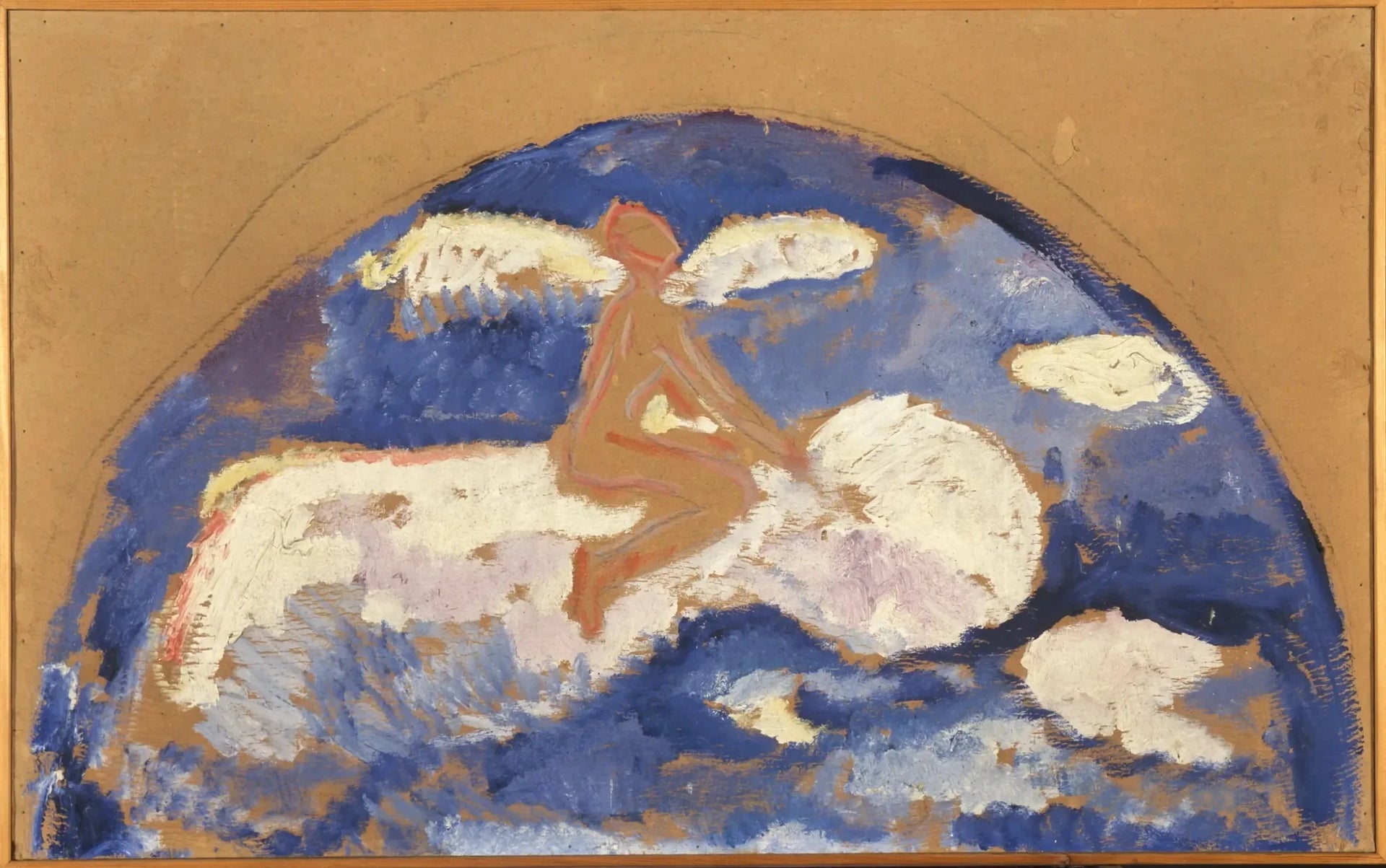 Assis sur un nuage - Edvard Munch image 1 copie peinte à la main à l’huile