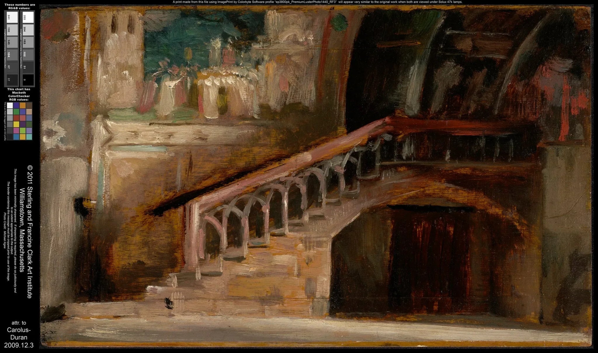 Assise. Intérieur de la basilique inférieure - Carolus-Duran image 1 reproduction d’œuvre d’art à l’huile