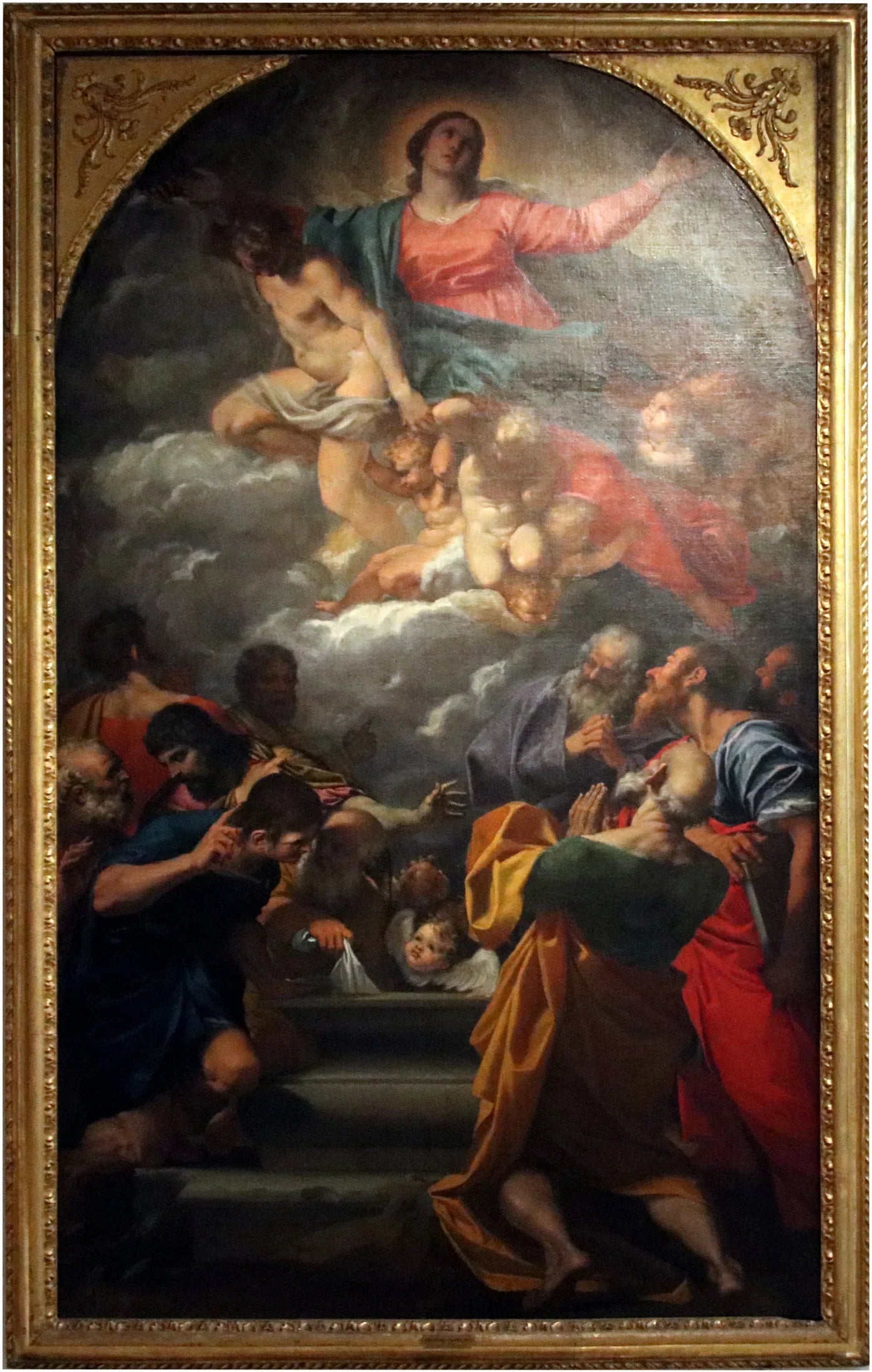 Assomption de la Vierge - Agostino Carracci image 1 copie de tableau peinte à la main