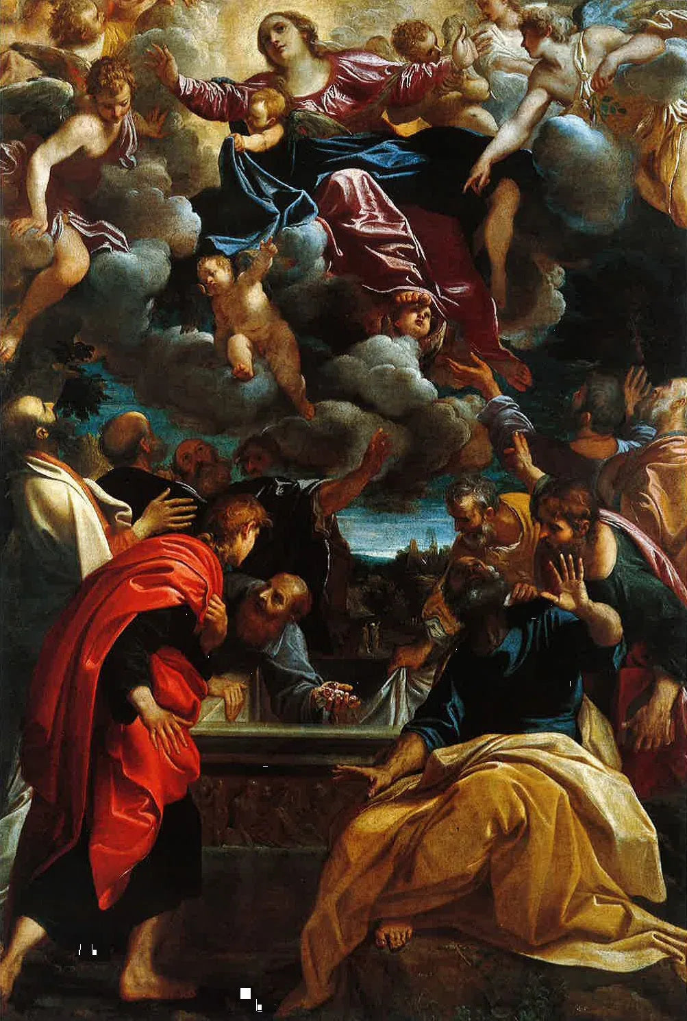 Assomption de la Vierge - Annibale Carracci image 1 reproduction de peinture à l’huile