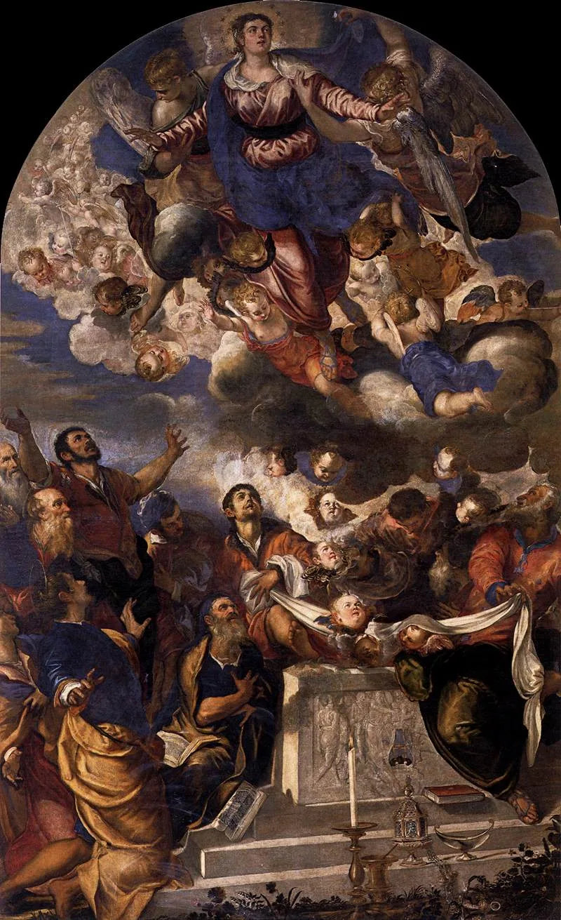 Assomption de Marie - Jacopo Tintoretto image 1 copie de tableau peinte à la main