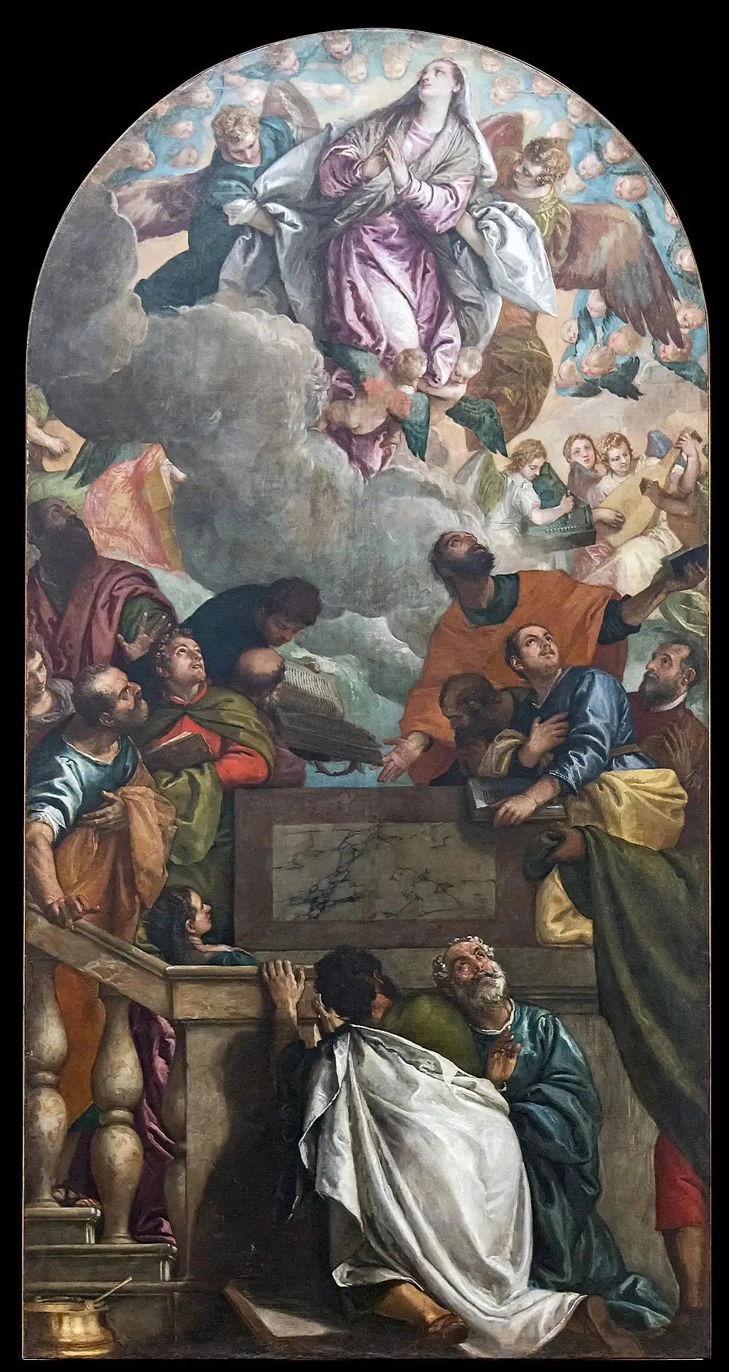 Assomption de Marie - Paul Véronèse image 1 reproduction de peinture à l’huile