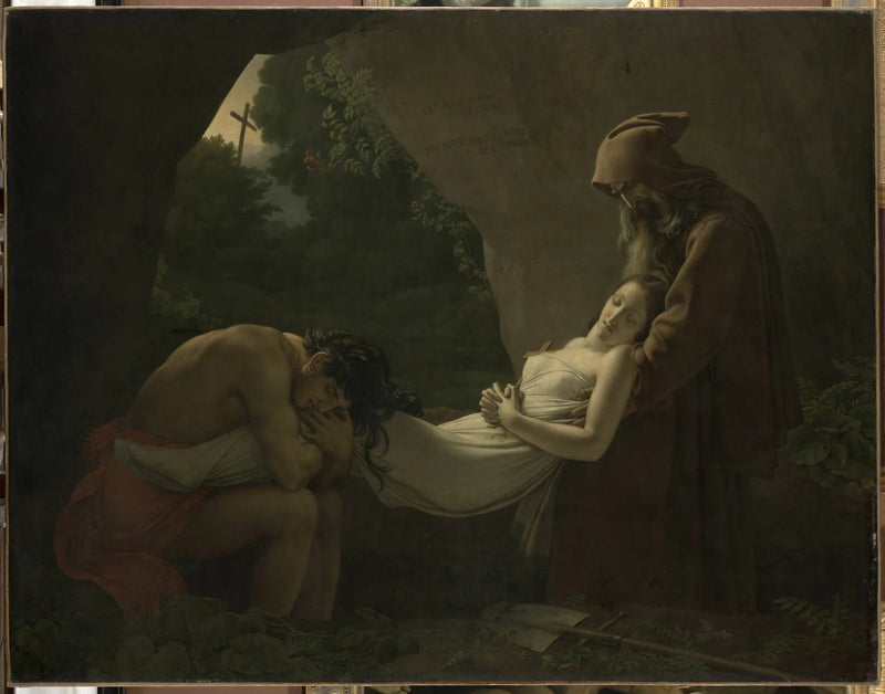 Atala au tombeau, dit aussi Funérailles d'Atala - Anne-Louis Girodet de Roucy-Trioson