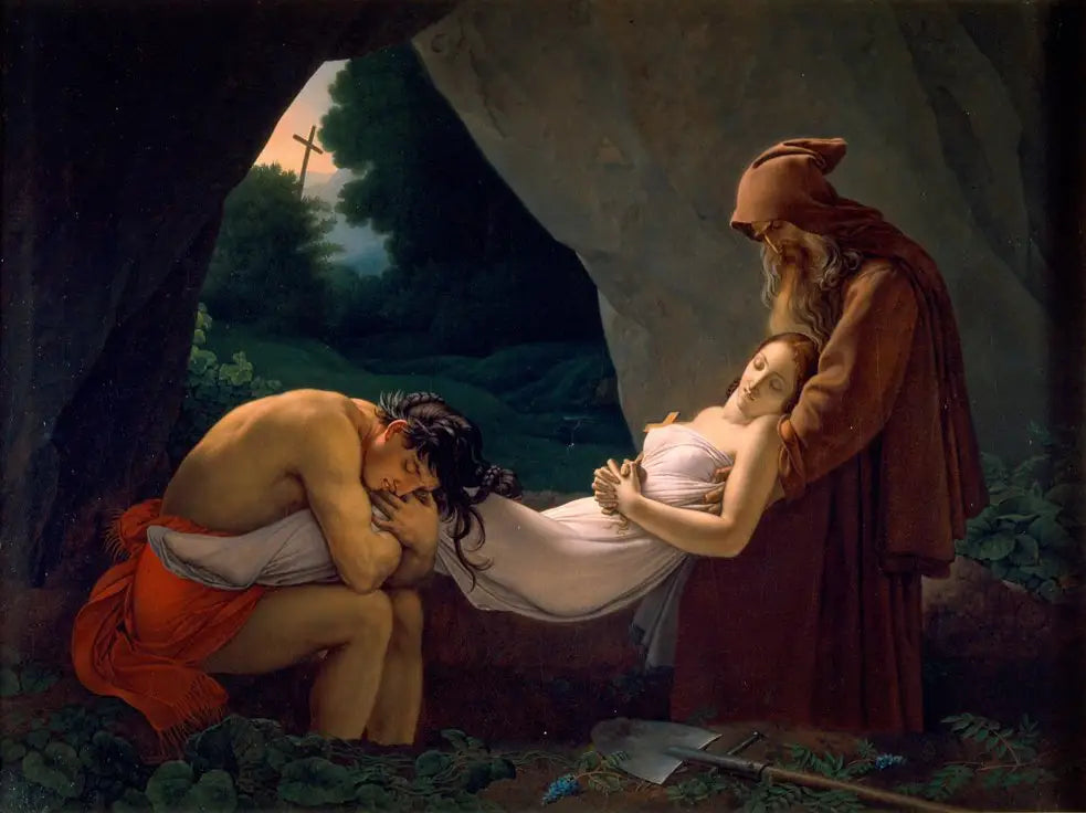 Atala portée au tombeau - Anne-Louis Girodet image 1 reproduction de peinture à l’huile