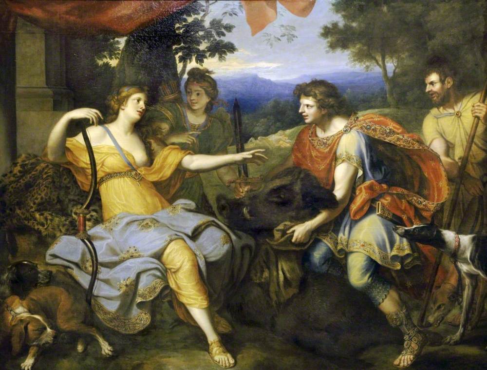 Atalante et Méléagre - Charles Le Brun image 1 copie peinte à la main à l’huile