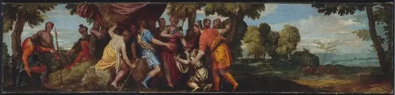 Atalante reçoit de Méléagre la tête du sanglier - Paul Véronèse image 1 tableau peint à l’huile sur toile