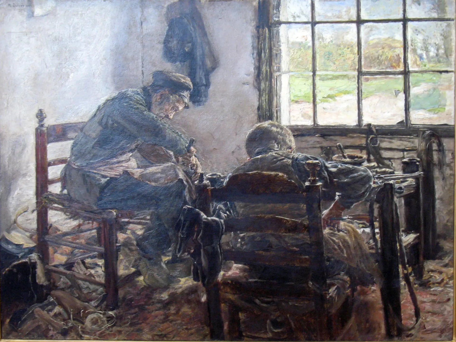 Atelier de cordonnier - Max Liebermann image 1 reproduction réalisée par Alpha Reproduction