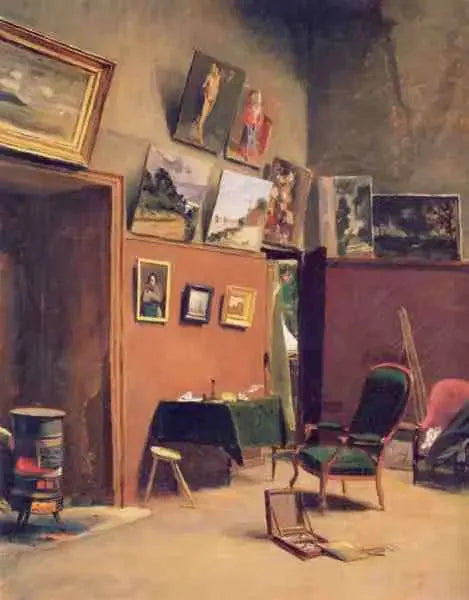 Atelier de la rue Furstenberg - Frédéric Bazille image 1 reproduction de peinture à l’huile