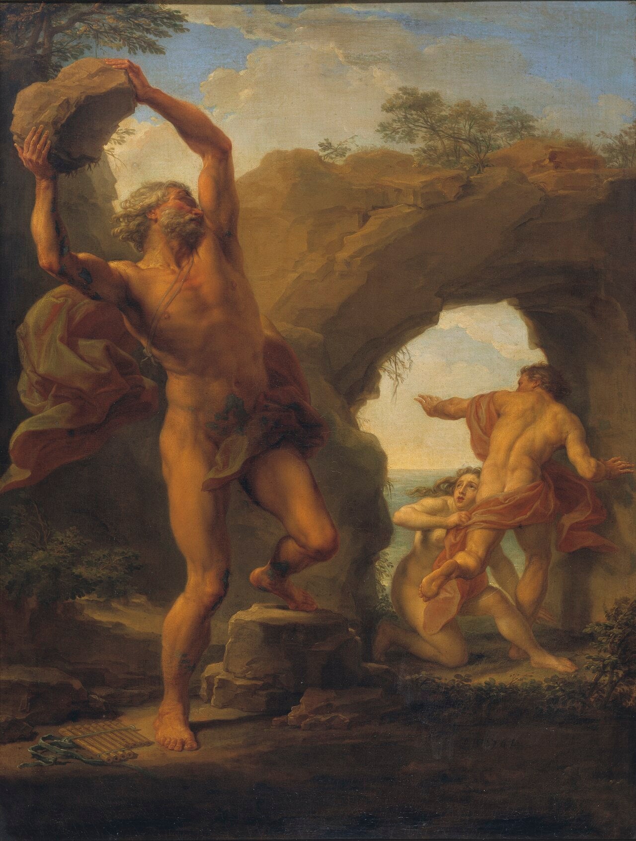 Atis et Galathée - Pompeo Batoni image 1 copie peinte à la main à l’huile