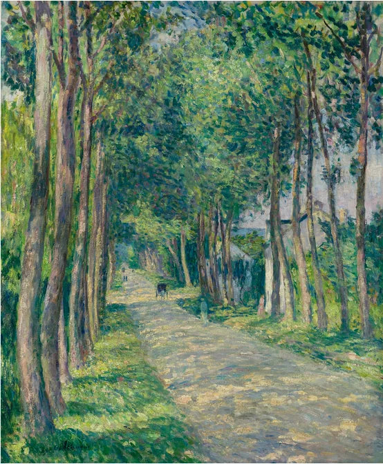 ATTELAGE SUR UNE ROUTE ENSOLEILLÉE - Henri Lebasque image 1 reproduction d’œuvre d’art à l’huile