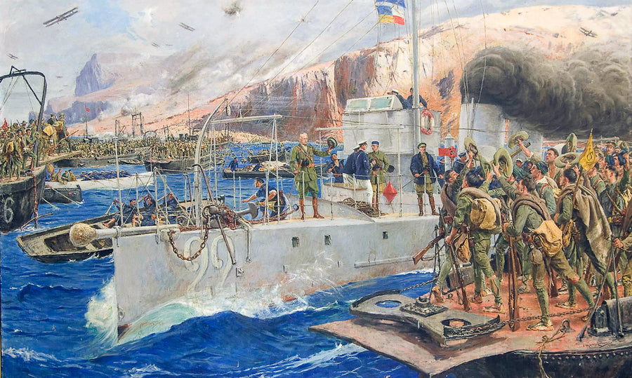 Atterrissage d'Alhucemas - José Moreno Carbonero