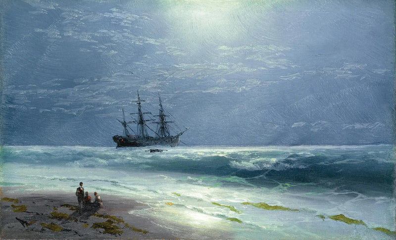 Atterrissage au clair de lune - Ivan Aïvazovski