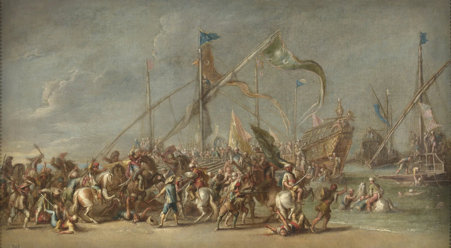 Atterrissage et combat - Cornelis de Wael